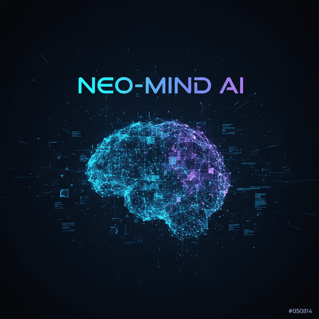 Futuristic blog header with glowing holographic text and data visualizations floating in dark space